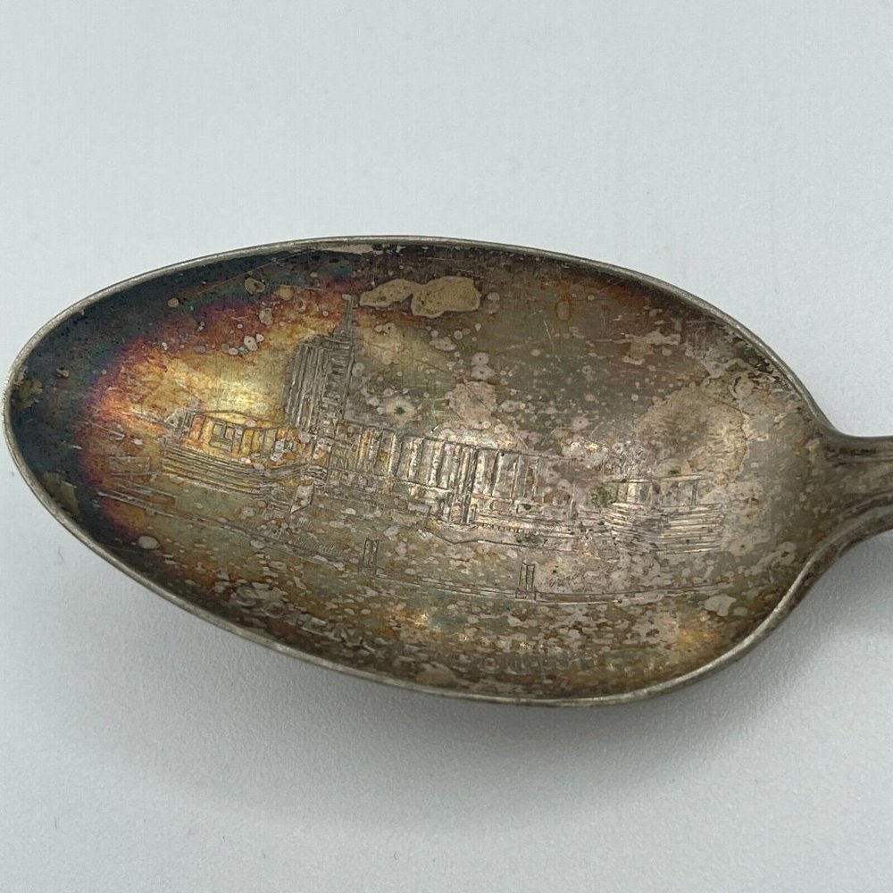 Vintage 1939 New York World's Fair PURE SILVER PLATED SPOON Official Souvenir - Picture 10 of 15